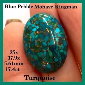 17.4 Cts. Blue Pebble Mohave Kingman Turquoise